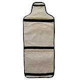 Накидка на сидіння з овечої вовни, накидка з овчини на сидіння в автомобіль (чорна), фото 2