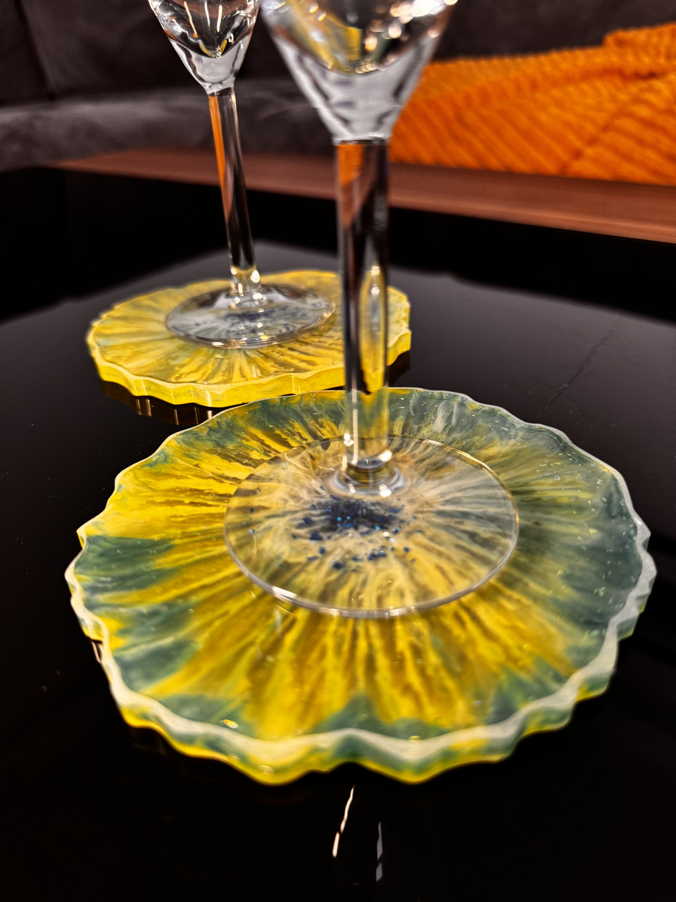 Підстаканники Cosmic Art ручної роботи з епоксидної смоли 2 шт, фото 1