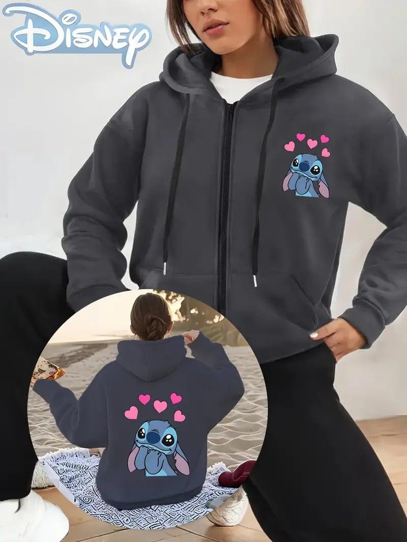 Жіноча тепла толстовка на молнії зі Стічем, фото 1