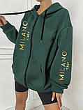 Жіноча стильна тепла толстовка на молнії Milano, фото 2
