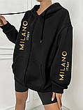 Жіноча стильна тепла толстовка на молнії Milano, фото 3
