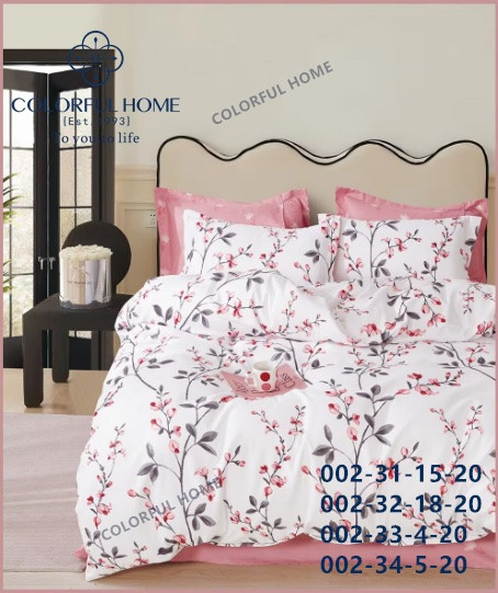 Постільна білизна фланелева байкова Colorfull Home євро розмір з простирадлом на гумці Rosi, фото 1