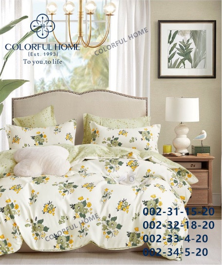 Постільна білизна фланелева байкова Colorfull Home євро розмір з простирадлом на гумці Elena, фото 1