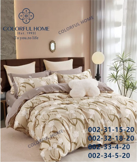 Постільна білизна фланелева байкова Colorfull Home євро розмір з простирадлом на гумці Olivia, фото 1