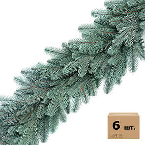 Хвойні гірлянди Lux литі блакитні (упаковка 6 штук по 1,2 м)