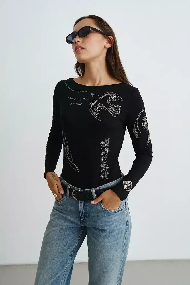 Боді жіноче з вишивкою RICA MARE MKRM4300, фото 1