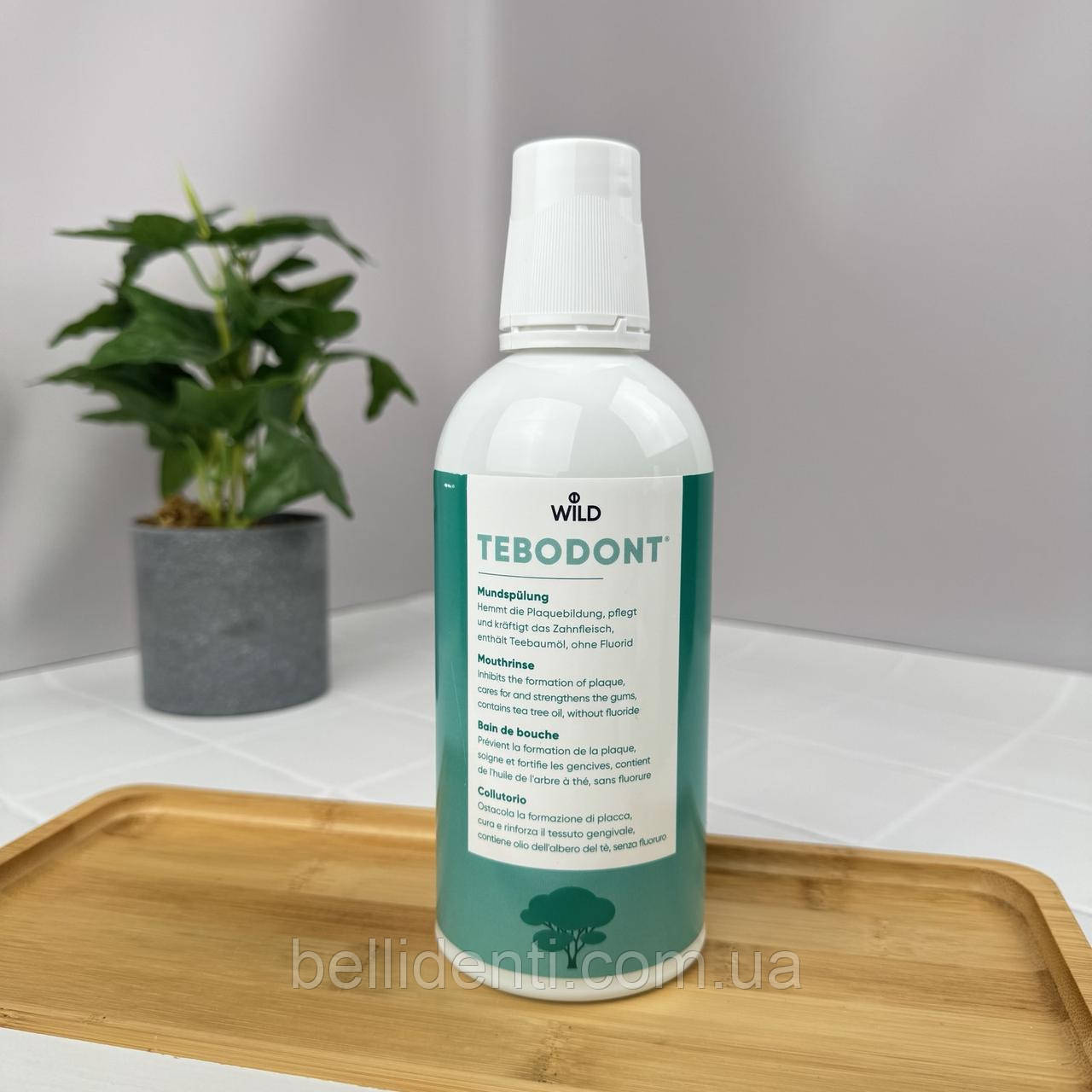 Ополіскувач TEBODONT з маслом чайного дерева (без фториду) 500 мл