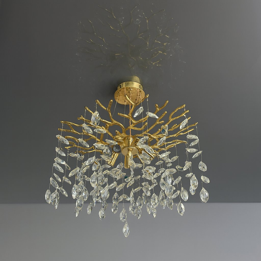 Люстра модна для залу Linisoln цоколь E14 ламп 8 шт колір Золотистий 8076-600 D, фото 1