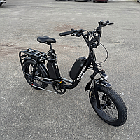 Велосипед з електроприводом 20" AL Dorozhnik HDD рама-18,5" 48B 17.5+12.5А*ч 1000Вт чорний 100км запас ходу