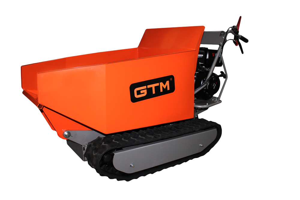 GTM Тележка строительная самоходная гусеничная (дампер) 500кг/бенз.8,3к.с