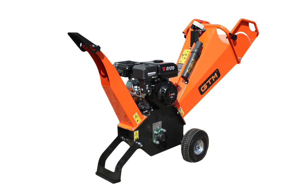 GTM Подрібнювач бенз. GS6501 6,5к.с., діам.гілок до 10см, барабан з 2 ножами