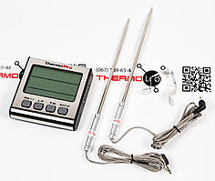 Термометр двоканальний для м'яса Thermopro TP-17 (-10..+300 °C) з таймером та магнітом
