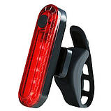 Велоліхтар STOP + Security маячoк BSK-2275 / HJ-056-5SMD, Li-Ion акум., Waterproof, ЗУ microUSB, фото 2