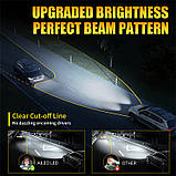 LED лампи Aileo H7 80w 18000lm (комплект 2шт) для ближнього, дальнього та протитуманок (Біле світло), фото 3