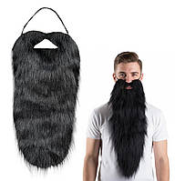 Накладна борода для маскараду та косплею на резинці, реалістична Epic Beard Black