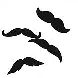 Накладні вуса Pumpkin Mustaches 4 штуки в наборі, фото 2