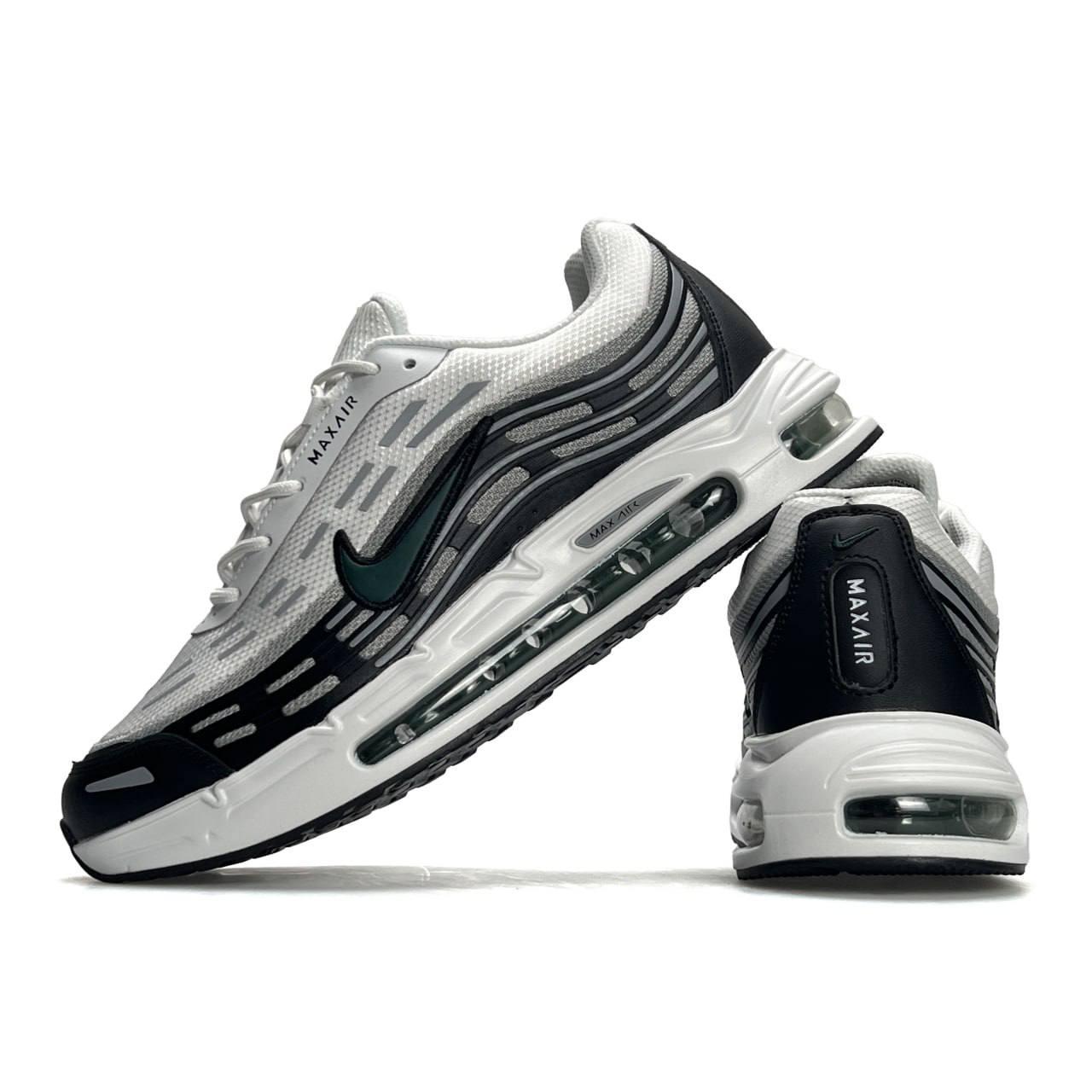 Чоловічі термо кросівки Nike Air Max TL 2.5 GTX White Black Grey, кеди Найк текстиль шкіра білі. Чоловіче взуття