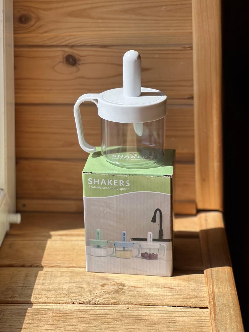 Кухонна банка для приправ SHAKER XL-708 Білий SV227, фото 1