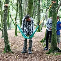 Гамак Hape Nature Fun 130 см Green Orange дитячий (E5573)