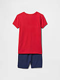 Дитяча піжама Disney Cars GAP футболка та шорти 1159844455 (Синій/Червоний 6), фото 2