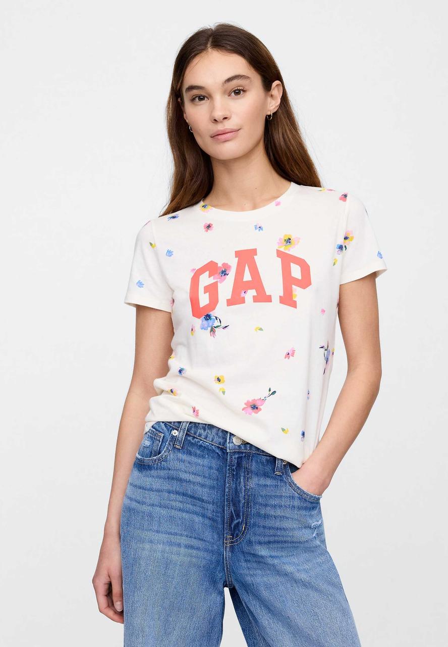 Жіноча футболка GAP з логотипом 1159844458 (Молочний M), фото 1