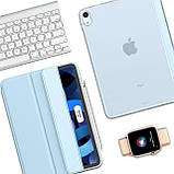 Чeхол BeCover Tri Fold Hard для Apple iPad Air 11" M2 2024 Light Blue (711415), фото 5