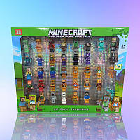 Майнкрафт, Великий набір фігурок Minecraft 40 міні-фігурок, висота 6 см