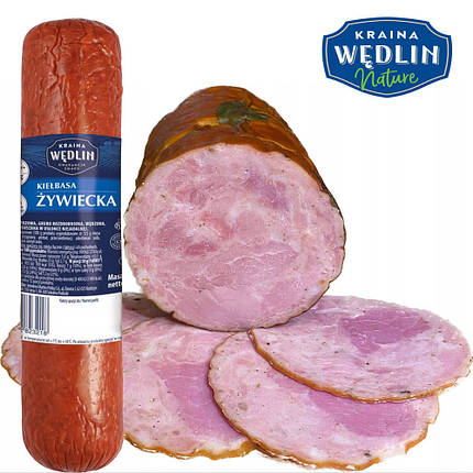 Ковбаса зі свинини Живецька Zywiecka Kielbasa Wedlin 600 г Польща, фото 1