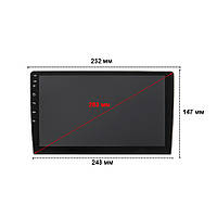 Автомагнітола Lesko 2 din W-10 IPS Full HD великий екран GPS 2/32Gb Wi Fi Android 12 магнітола, фото 3