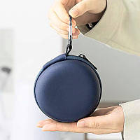 Дорожній чайний набір HR-068 заварник 240 ml скляний + 3 піали з чохлом Blue, фото 5