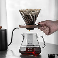 Пуровер Choxila 11732 для заварювання кави пластиковий Gray 9,5*9*10, фото 2