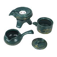 Набір для чайної церемонії для приготування чаю гайвань піали з чайником на 6 персон #16 Гірський пейзаж, фото 3