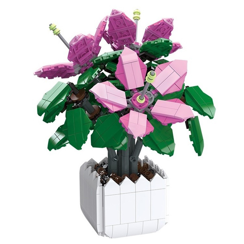 3D конструктор-набір будівельних блоків JIE-STAR 92363 Lily Azalea 698 деталей пластиковий, фото 1