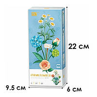 3D конструктор набір будівельних блоків LOZ 1671 ромашка троянда лист гортензії 680 деталей пластиковий, фото 5