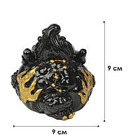 Фігурка для чайної церемонії ZBY-2407302 Жаба з монеткою міняє колір від гарячої води Green, фото 7