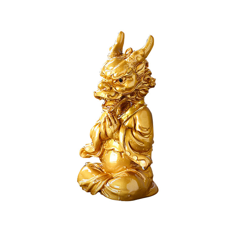 Фігурка для чайної церемонії ZBY-2407304 Майстер Шеньлун змінює колір від гарячої води Gold, фото 1