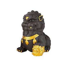 Фігурка для чайної церемонії Лев золотий, що приносить удачу