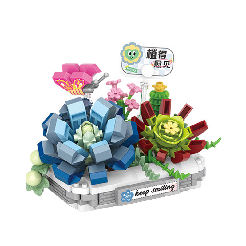 3D конструктор-набір будівельних блоків LOZ 8831 сніжний лотос 370 деталей пластиковий, фото 1