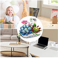 3D конструктор-набір будівельних блоків LOZ 8831 сніжний лотос 370 деталей пластиковий, фото 2