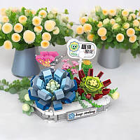 3D конструктор-набір будівельних блоків LOZ 8831 сніжний лотос 370 деталей пластиковий, фото 3