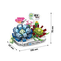 3D конструктор-набір будівельних блоків LOZ 8831 сніжний лотос 370 деталей пластиковий, фото 4