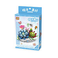 3D конструктор-набір будівельних блоків LOZ 8831 сніжний лотос 370 деталей пластиковий, фото 5