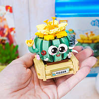 3D конструктор-набір будівельних блоків LOZ 8834 міні кактус у горщику 450 деталей пластиковий, фото 3