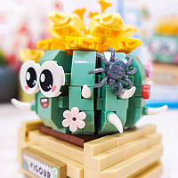 3D конструктор-набір будівельних блоків LOZ 8834 міні кактус у горщику 450 деталей пластиковий, фото 4