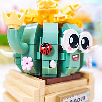 3D конструктор-набір будівельних блоків LOZ 8834 міні кактус у горщику 450 деталей пластиковий, фото 6