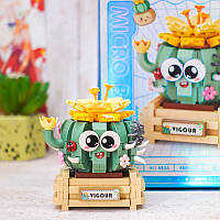 3D конструктор-набір будівельних блоків LOZ 8834 міні кактус у горщику 450 деталей пластиковий, фото 7