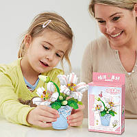 3D конструктор-набір будівельних блоків LOZ 8837 мінілію в горщику 240 деталей пластиковий, фото 2