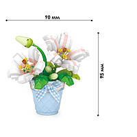 3D конструктор-набір будівельних блоків LOZ 8837 мінілію в горщику 240 деталей пластиковий, фото 4