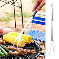 Професійний набір для гриля та барбекю Lesko №18 — 18 предметів із нержавіючої сталі, фото 9