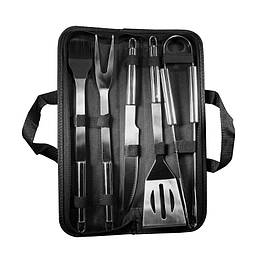 Професійний набір для гриля №5 — 5 предметів з нержавійки в чохлі для барбекю та мангалу